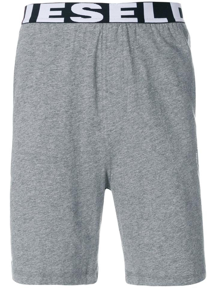 Diesel Logo Waistband Shorts - Green