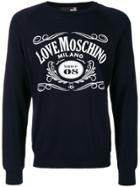 Love Moschino Crew Neck Jumper - Blue