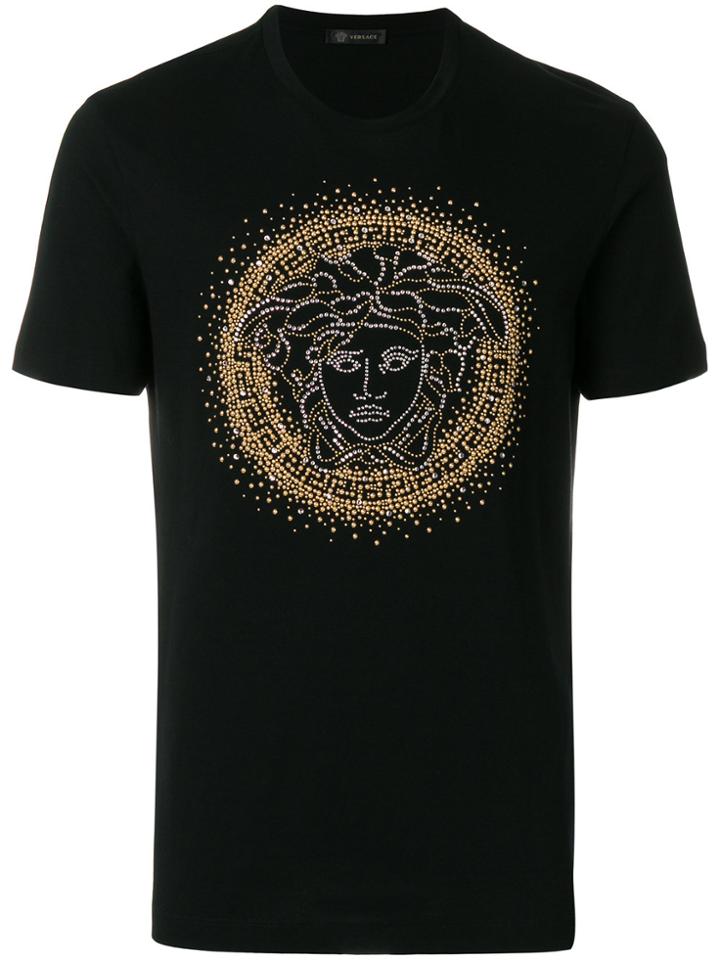 Versace Medusa Studded T-shirt - Black