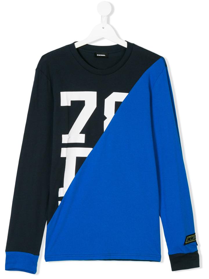Diesel Kids Printed Top - Blue