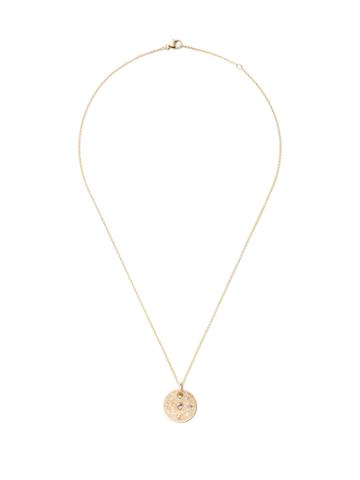 De Beers 18kt Yellow Gold Talisman Medal Diamond Small Necklace -
