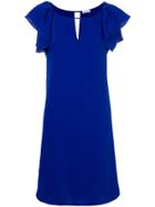 P.a.r.o.s.h. Loose Curtain Sleeve Dress - Blue
