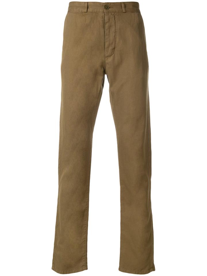 Maison Kitsuné Slim Trousers - Brown