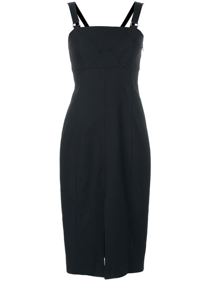 Proenza Schouler Fitted Midi Dress - Black