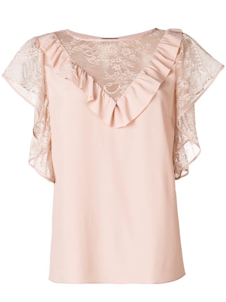 Liu Jo 40s Glam Lace Blouse - Pink & Purple