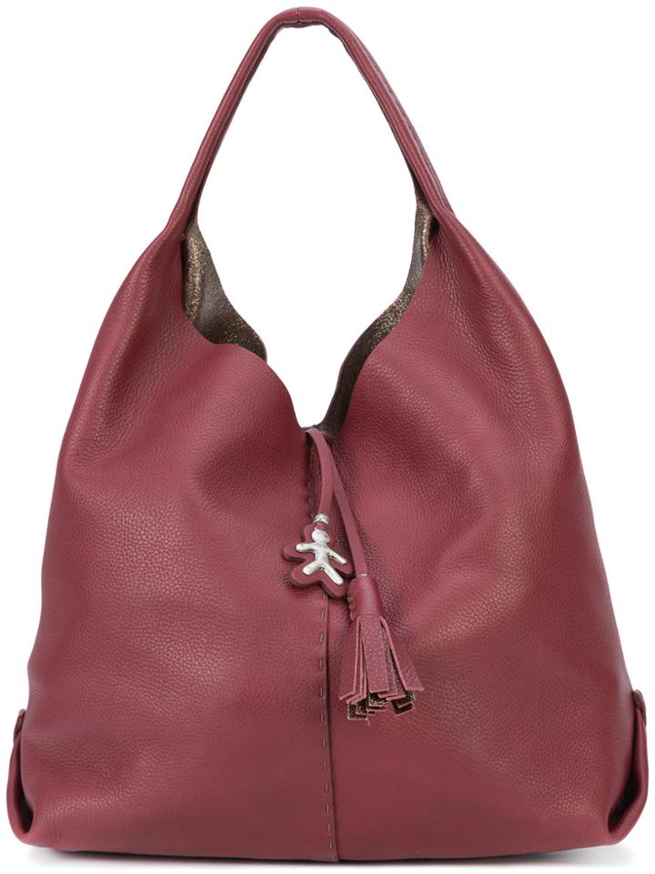 Henry Beguelin Canota Hobo Shoulder Bag - Red