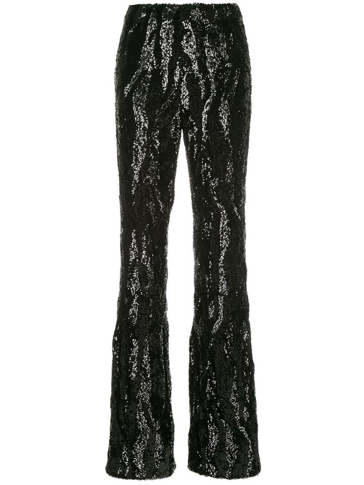 Rachel Gilbert Dinah Sequined Trousers - Black