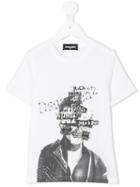 Dsquared2 Kids - Printed T-shirt - Kids - Cotton - 12 Yrs, White