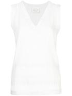 Cecilie Copenhagen Patterned Sleeveless Top - White