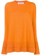 Lamberto Losani Round Neck Relaxed Jumper - Yellow & Orange