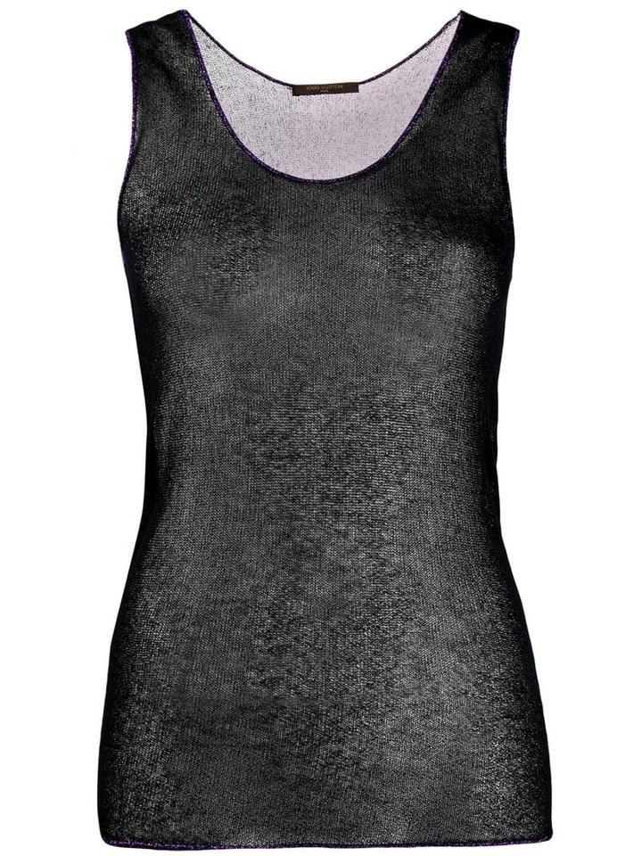 Louis Vuitton Pre-owned 2000's Sheer Tank Top - Black