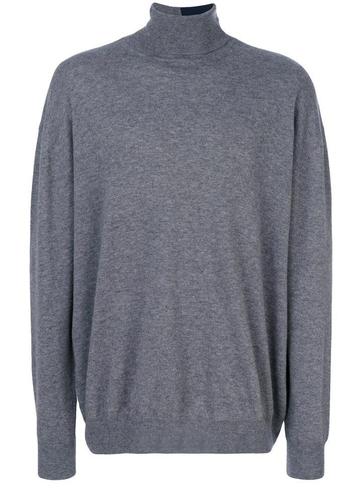 Stella Mccartney - Oversized Jumper - Men - Virgin Wool/polypropylene - M, Grey, Virgin Wool/polypropylene