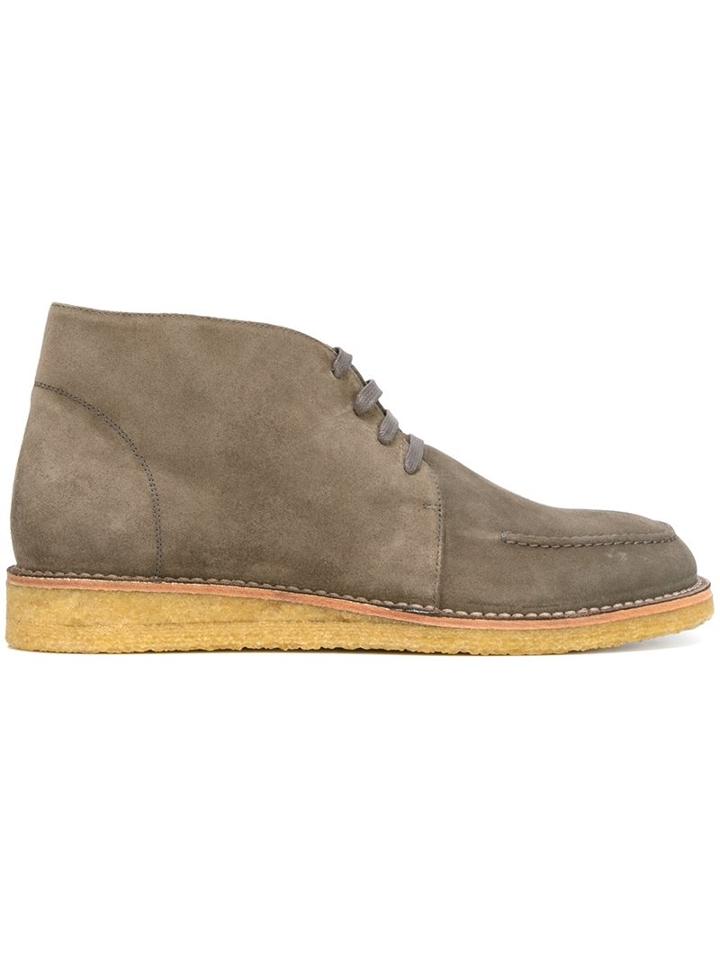 Tomas Maier Lace Up Ankle Boots
