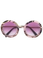Emilio Pucci - Round Frame Sunglasses - Women - Acetate/metal (grey) (other) - One Size, Acetate/metal (other)