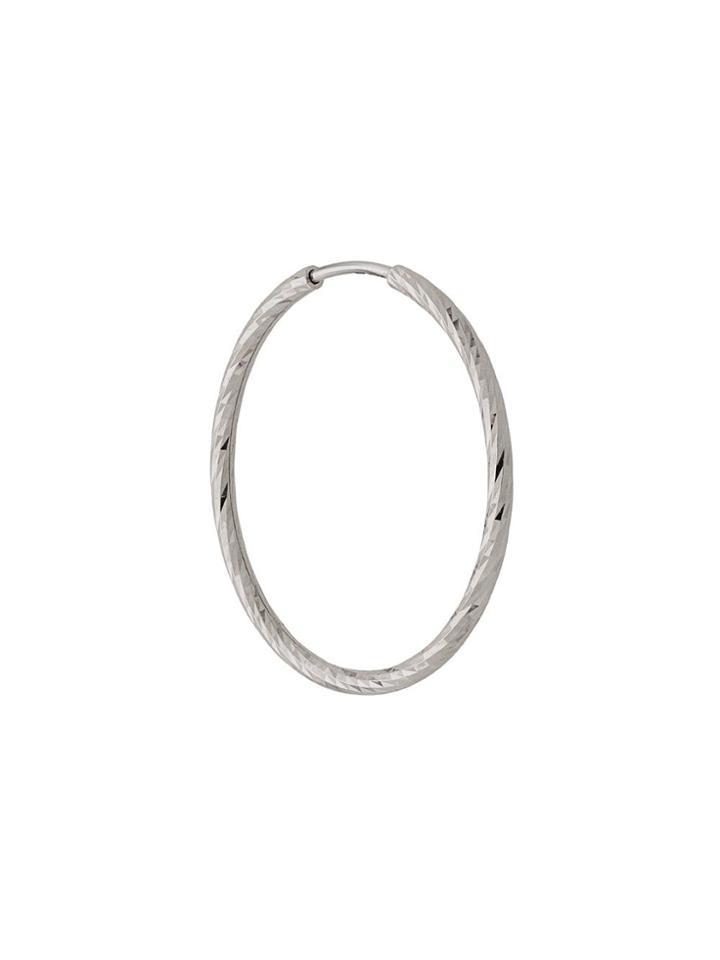 Maria Black 14kt White Gold Liv 20mm Hoop Earring - Silver