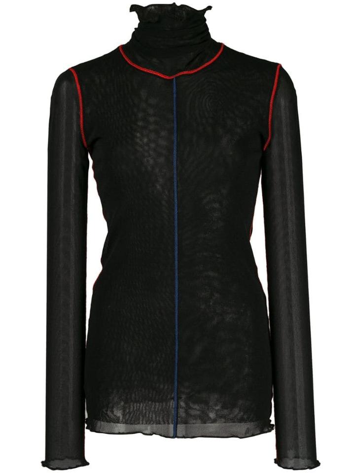 Fuzzi Roll Neck Sweater - Black