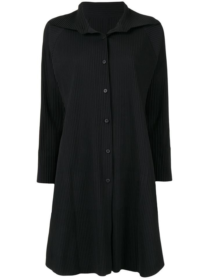 Issey Miyake Cauliflower Apoc Ribbed Knit Cardigan - Black