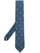 Lardini Micro Floral Tie - Blue
