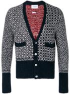 Thom Browne Penguin Icon Cardigan - Blue