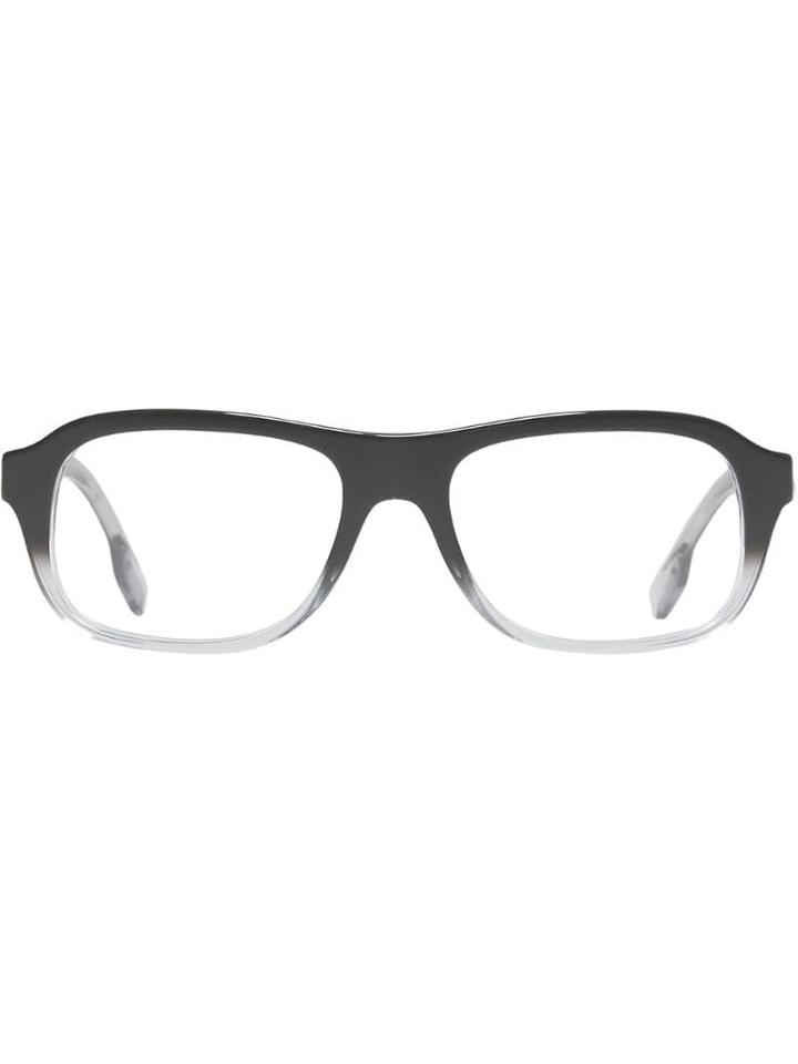 Burberry Gradient Detail Rectangular Optical Frames - Black