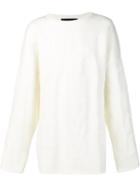 Juun.j 'deboss' Jumper, Men's, Size: 48, White, Polyester/polyurethane