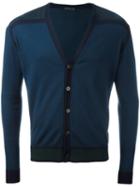 Etro - Buttoned V-neck Cardigan - Men - Cotton - S, Blue, Cotton