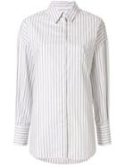 Partow Hugo Striped Shirt - White