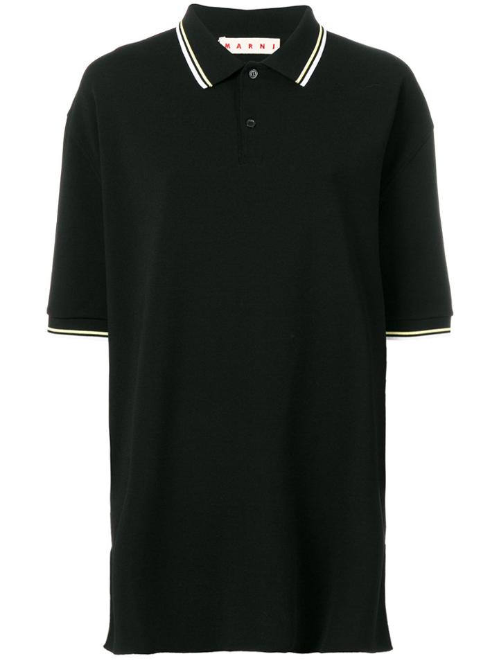 Marni Oversized Polo Shirt - Black