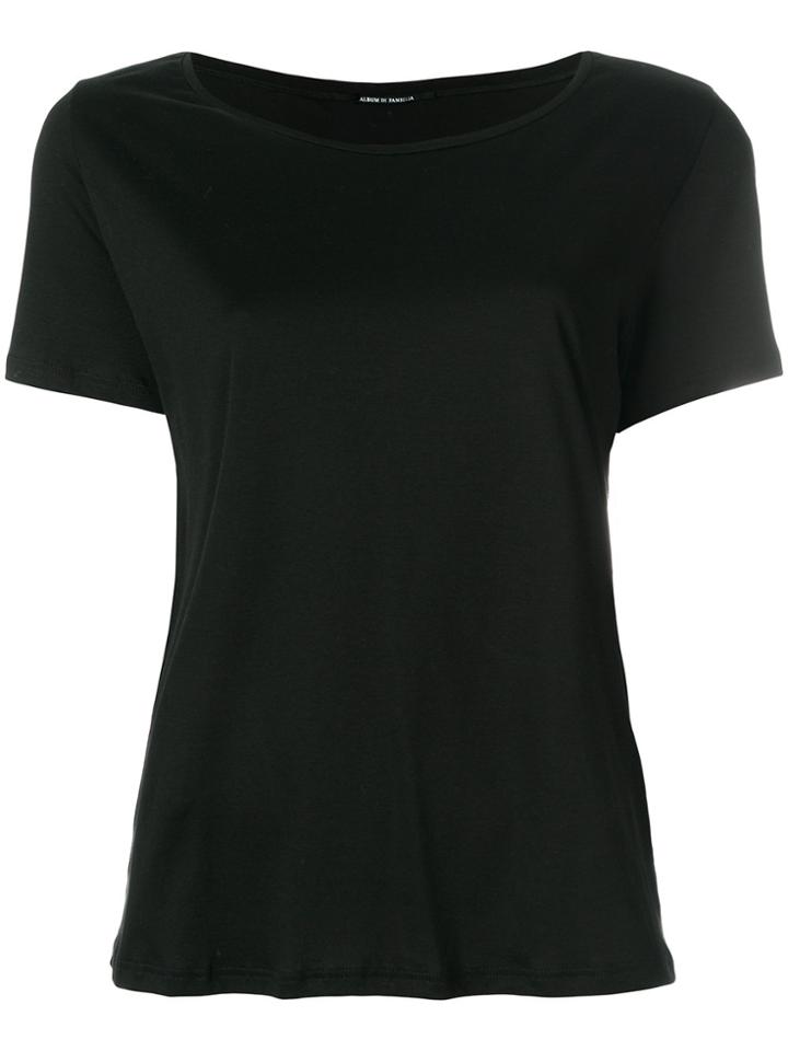 Album Di Famiglia Plain T-shirt - Black