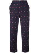 Chinti & Parker Ladybird Cropped Trousers - Blue