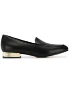 Michael Michael Kors Metal Heel Loafers - Black