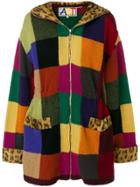 Jc De Castelbajac Vintage Knitted Patch Coat - Multicolour