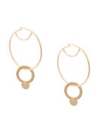 Eddie Borgo Hoop And Sphere Drop Earrings - Metallic