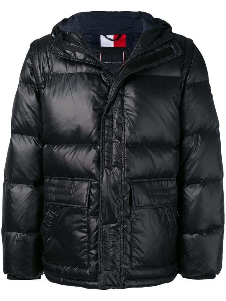 Tommy Hilfiger Hooded Padded Jacket - Black