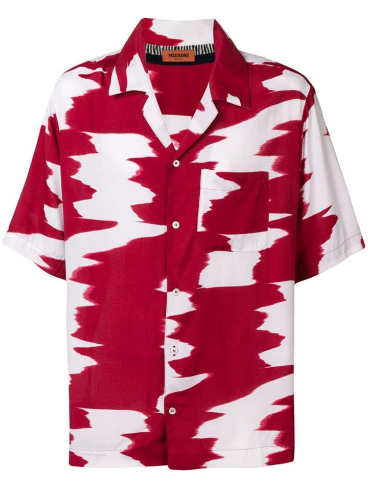 Missoni Printed Ss Shirt - Red
