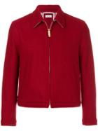 Thom Browne Button-back Pilot Cloth Melton Golf Jacket - Red