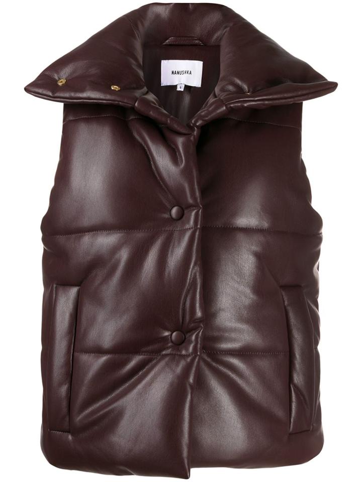 Nanushka Ribbed Padded Gilet - Purple