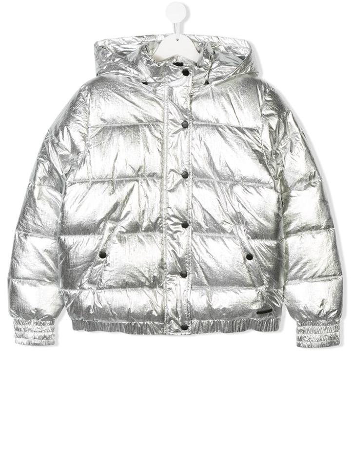 Dkny Kids Teen Padded Jacket - Metallic