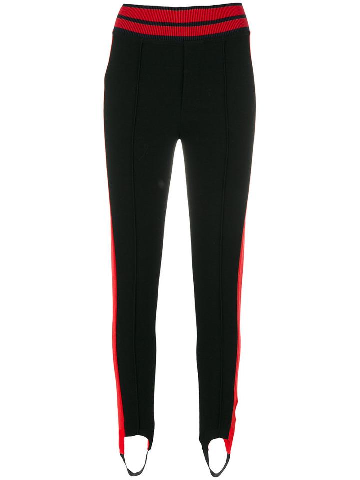Mr & Mrs Italy - Panelled Leggings - Women - Cotton/lyocell/virgin Wool - 42, Black, Cotton/lyocell/virgin Wool