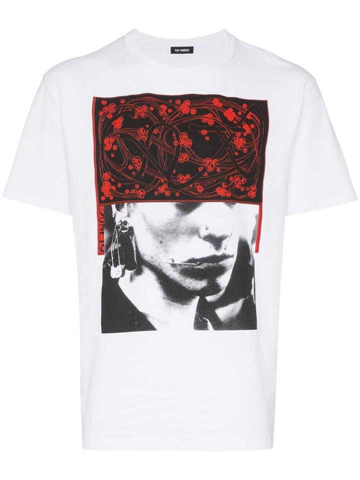 Raf Simons Raf Tee Frnt Prnt Wht - White