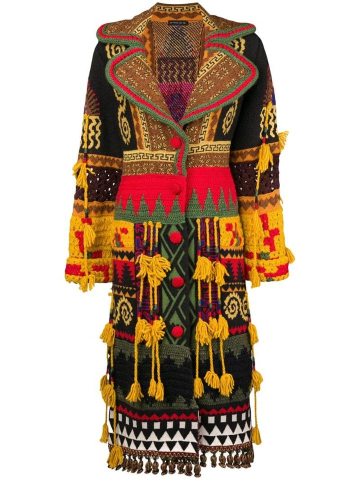Etro Knitted Coat - Yellow