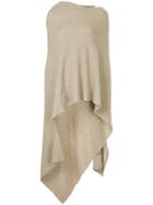 Zambesi Asymmetric Oversized Shawl Cape - Brown