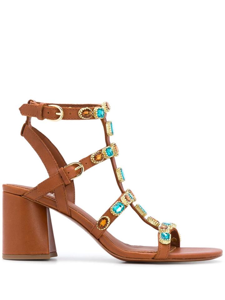 Ash Jewel Sandals - Brown