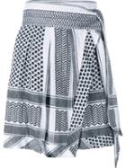Cecilie Copenhagen Abalone Cotton Mini Skirt, Women's, Size: 2, Black, Cotton