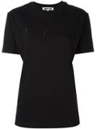 Mcq Alexander Mcqueen Embroidered Logo T-shirt, Women's, Size: Medium, Black, Cotton