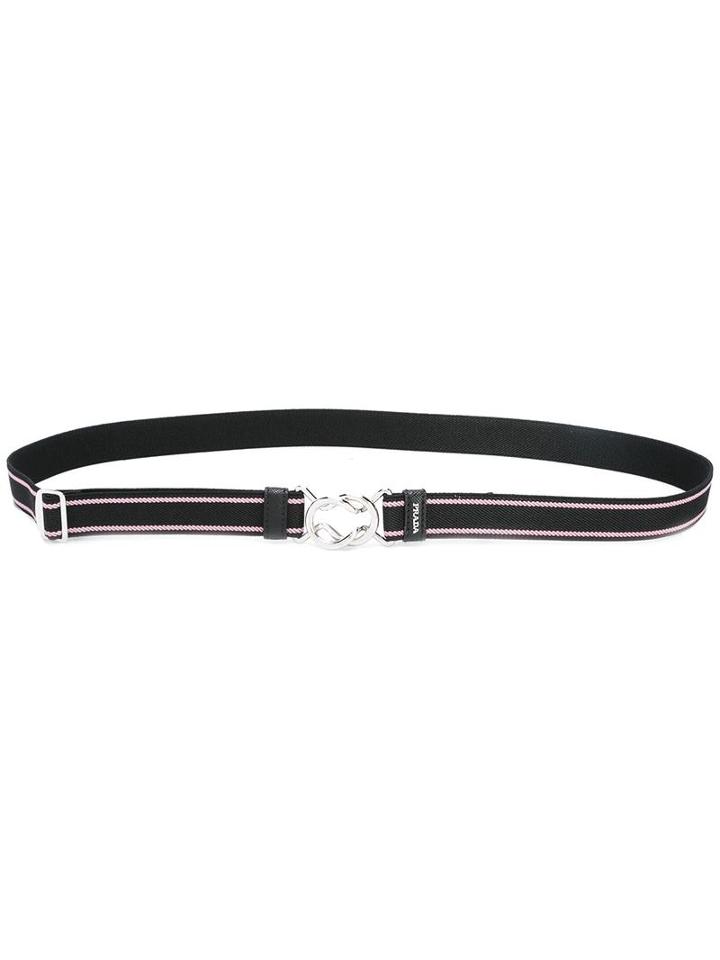 Prada Skinny Belt, Women's, Size: 65, Black, Spandex/elastane/metal