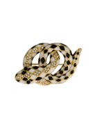 Marc Jacobs Snake Brooch - Black