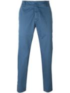 Dondup Chino Trousers, Men's, Size: 33, Blue, Cotton/spandex/elastane