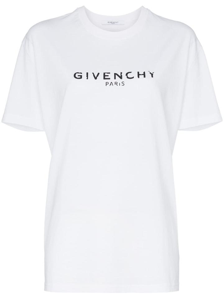 Givenchy Oversized Logo Print T-shirt - White