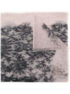 Faliero Sarti Beatrice Floral Frayed Scarf - Nude & Neutrals